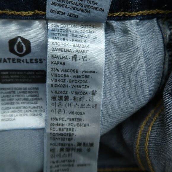 Levi's 721 Jeans Women's Size 28 Blue High-Rise Skinny Denim 28" Inseam Stretch - Picture 11 of 16